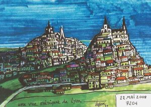 Une vue de Lyon en rêve exposée aux Atchives.