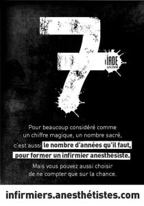 Affiche anesthesie