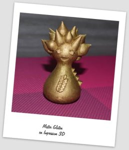 Des allergènes sous forme de personnages en 3D