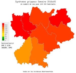 Le Rhône, la Loire et la Haute-Savoie sont les départements où l'épidémie de grippe est la plus virulente.