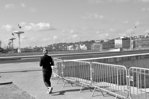 berges du rhone lyon pendant coronavirus
