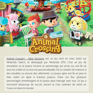 Animal Crossing - New Horizons