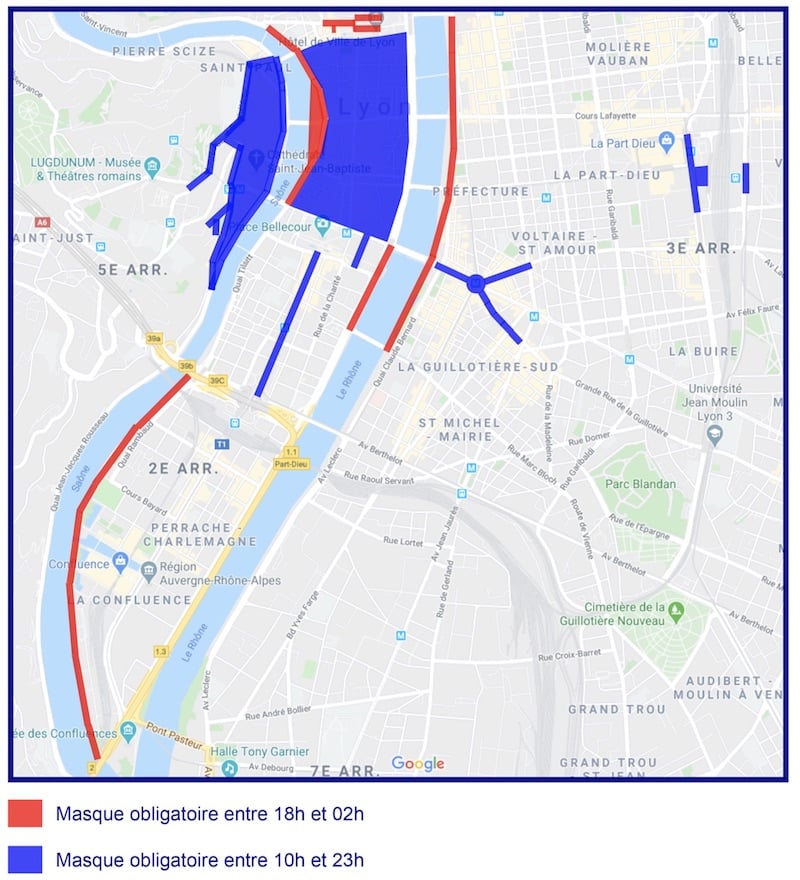 plan port masque obligatoire lyon