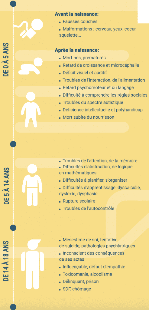 Effets de l'alcool sur le foetus