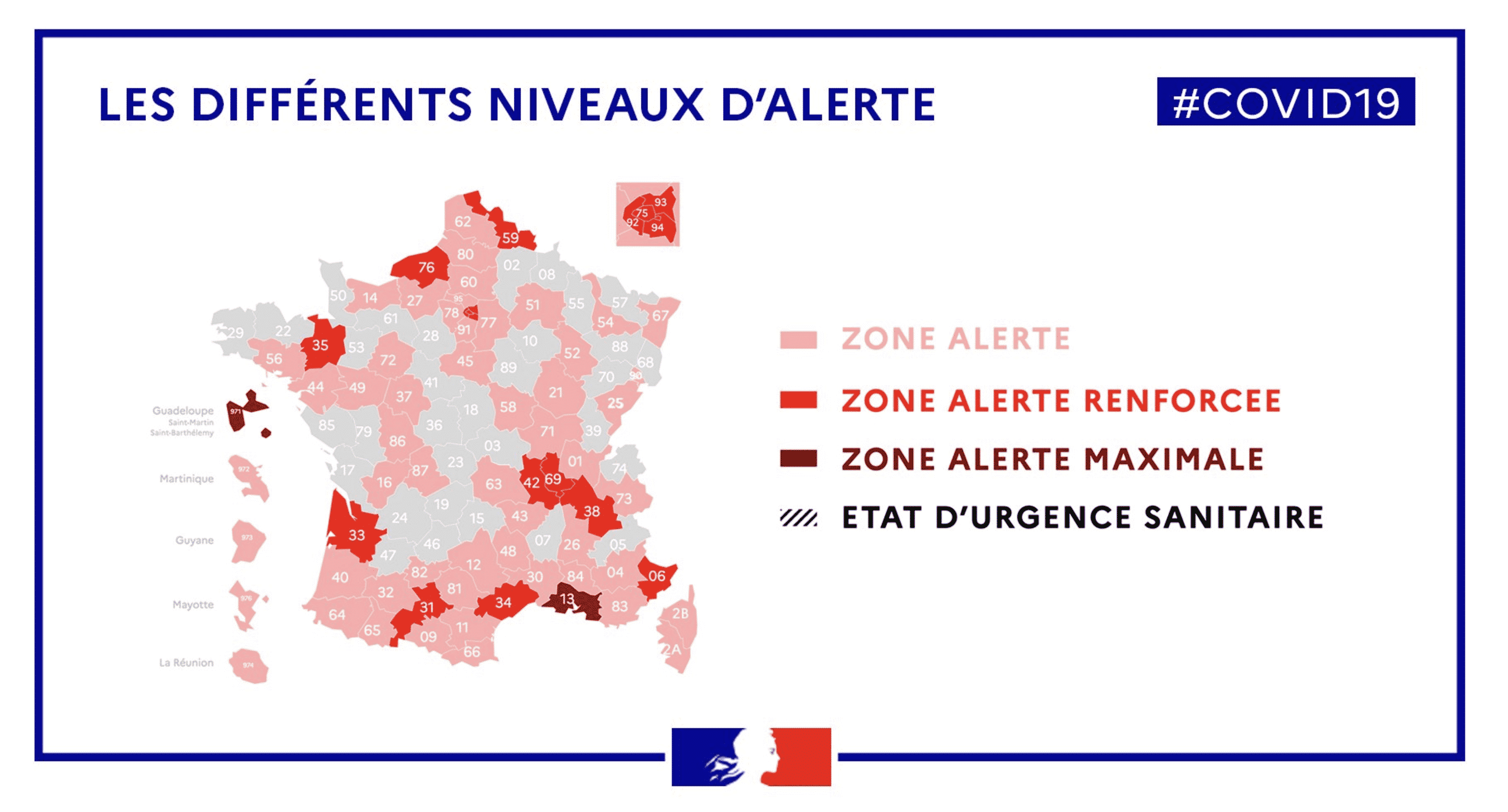 carte classement territoires covid19 ra sante