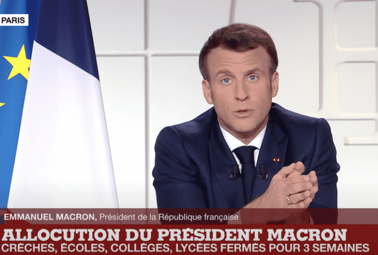 Emmanuel Macron annonce la fermeture des écoles le 31 mars 2021.