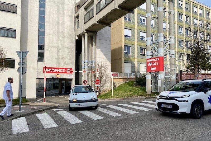 Urgences de l'hôpital Lyon-Sud, mars 2023.
