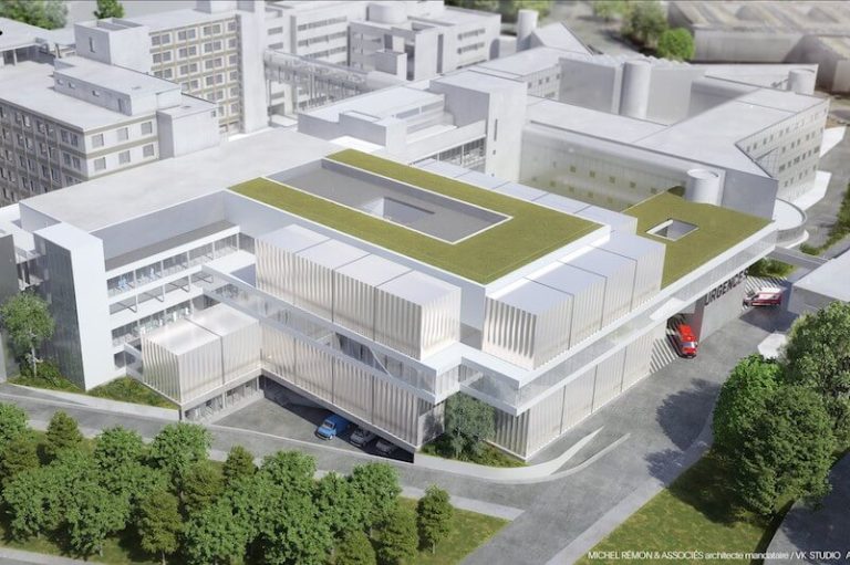Projet de restructuration de l'hôpital Lyon-Sud, dans le cadre du projet BAURéalS, mars 2023.