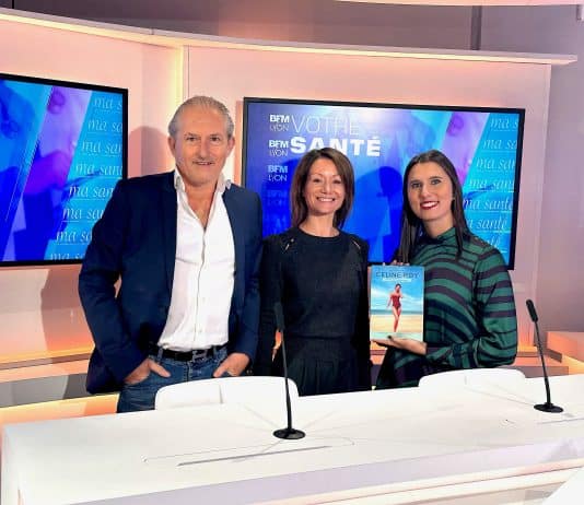 Pascal Auclair (ma Santé), Aline Picard (BFM TV Lyon) et Céline Roy,