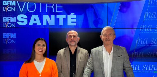Aline Picard (BFM TV Lyon), Gilles Taraquois (sophrologue), et Pascal Auclair (Ma Santé).