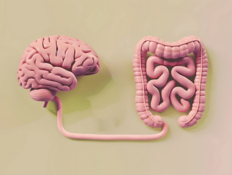 Un cerveau et un intestin relié.