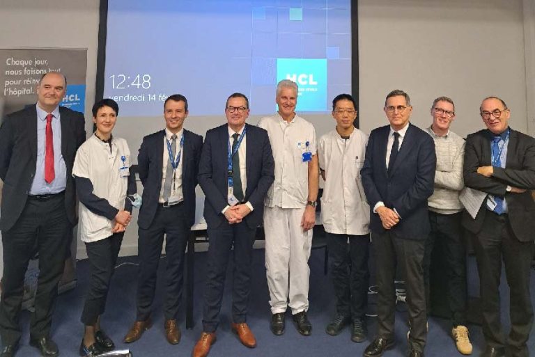 Les acteurs de cette extension du service de neurologie vasculaire.