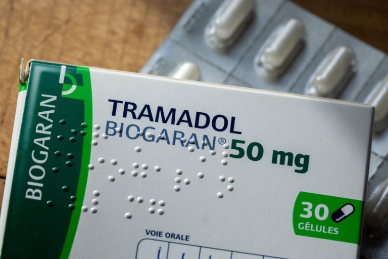 Une boîte de tramadol délivrée avant les nouvelles règles de prescriptions.