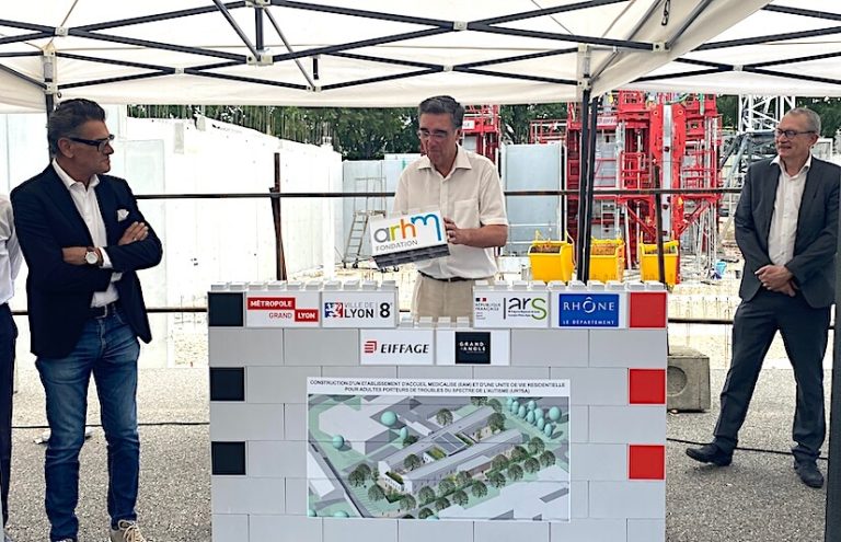 Pose première pierre EAM Fondation ARHM le 7 juillet 2025.