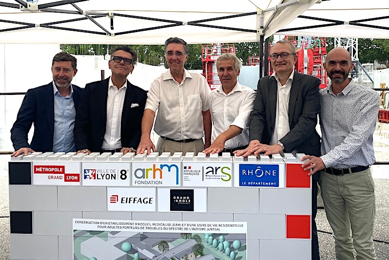 Pose première pierre EAM Fondation ARHM le 7 juillet 2025 à Lyon.