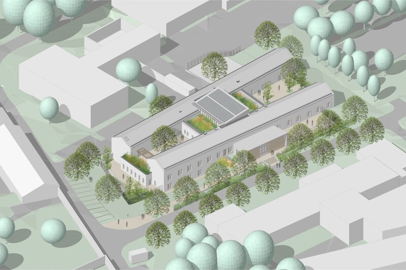 Pose première pierre EAM Fondation ARHM le 7 juillet 2025 à Lyon.
