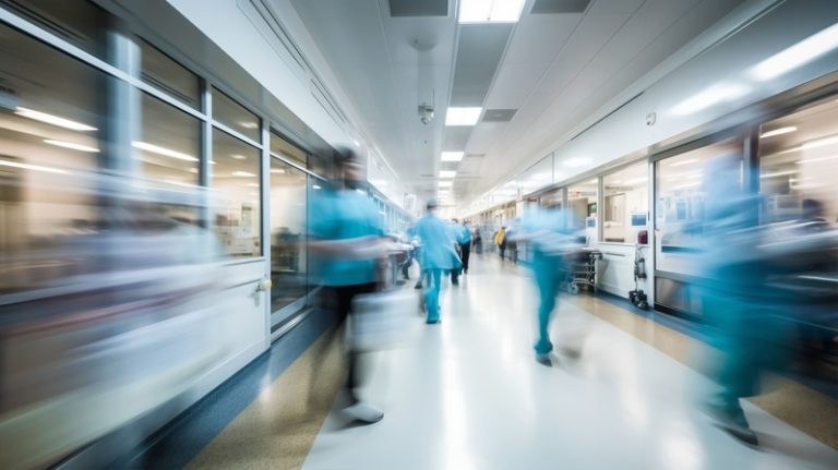 Un hôpital public français sous tension à la rentrée.