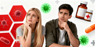 Les fausses croyances les plus répandues sur les IST Un jeune couple inquiet des idées reçues sur les IST.