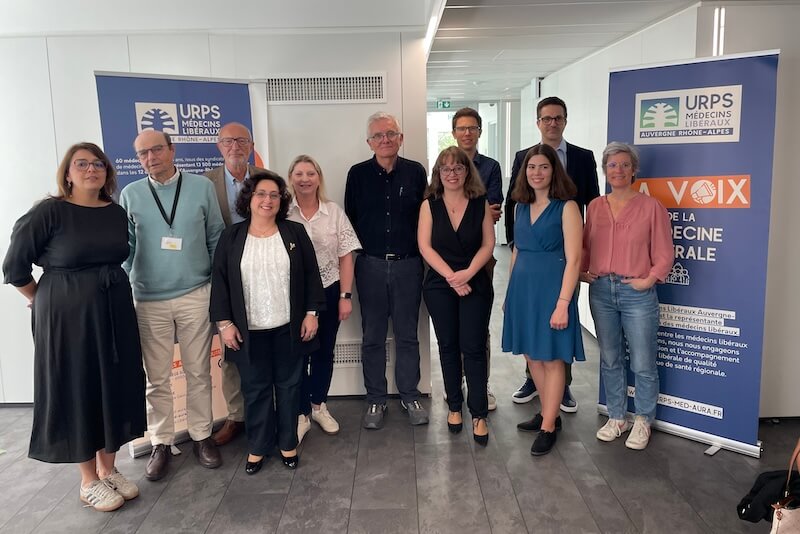 Les intervenants du colloque interURPS enfants et écrans, le 24 avril 2026 à Lyon.