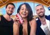 Inoxtag, Léna Situations et Squeezie présentent leur boisson énergisante Ciao Energy dans un spot publicitaire.