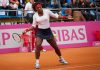 Serena Williams en plein match de tennis, alors qu’elle suit un traitement avec des médicaments amaigrissants de type GLP-1.