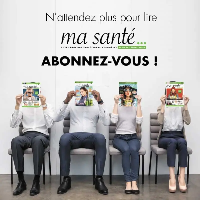 personnes assises sur des chaise et lisant le magazine ma sante